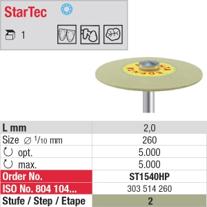 Polissage céramique StarTec – Grain super fin ST1540HP