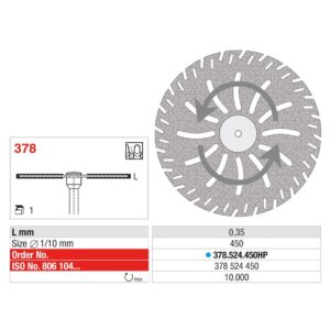 EDENTA | ED-378.524.450HP – Disque à tronçonner – Image 2