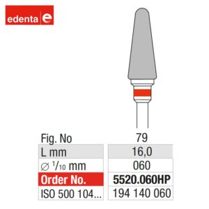 EDENTA | ED-5520.060HP - Fraise en carbure – Image 2