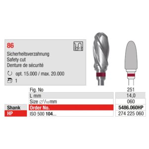 EDENTA | ED-5486.060HP – VZ86 - Denture de Sècuritè – Image 2