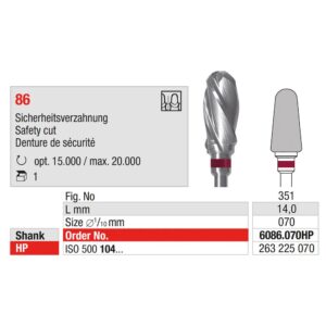 EDENTA | ED-6086.070HP – VZ86 - Denture de Sècuritè – Image 2